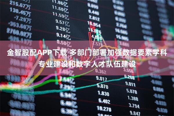 金智股配APP下载 多部门部署加强数据要素学科专业建设和数字人才队伍建设