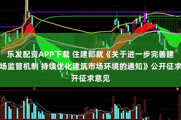 乐发配资APP下载 住建部就《关于进一步完善建筑市场监管机制 持续优化建筑市场环境的通知》公开征求意见