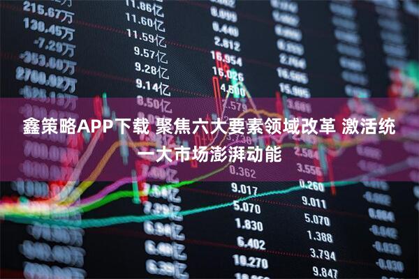 鑫策略APP下载 聚焦六大要素领域改革 激活统一大市场澎湃动能